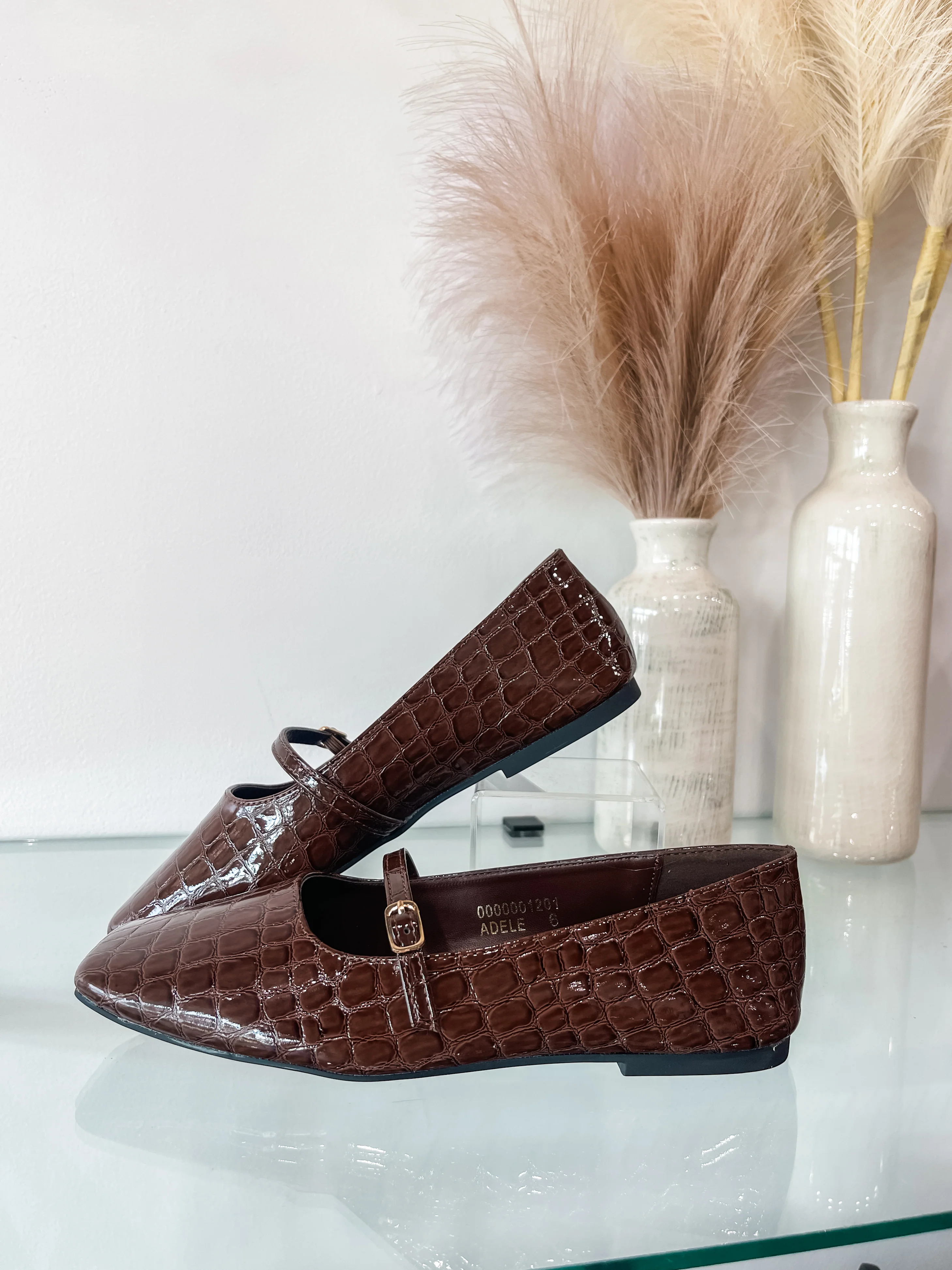 Shu Shop Adele - Brown Croco - Image 3