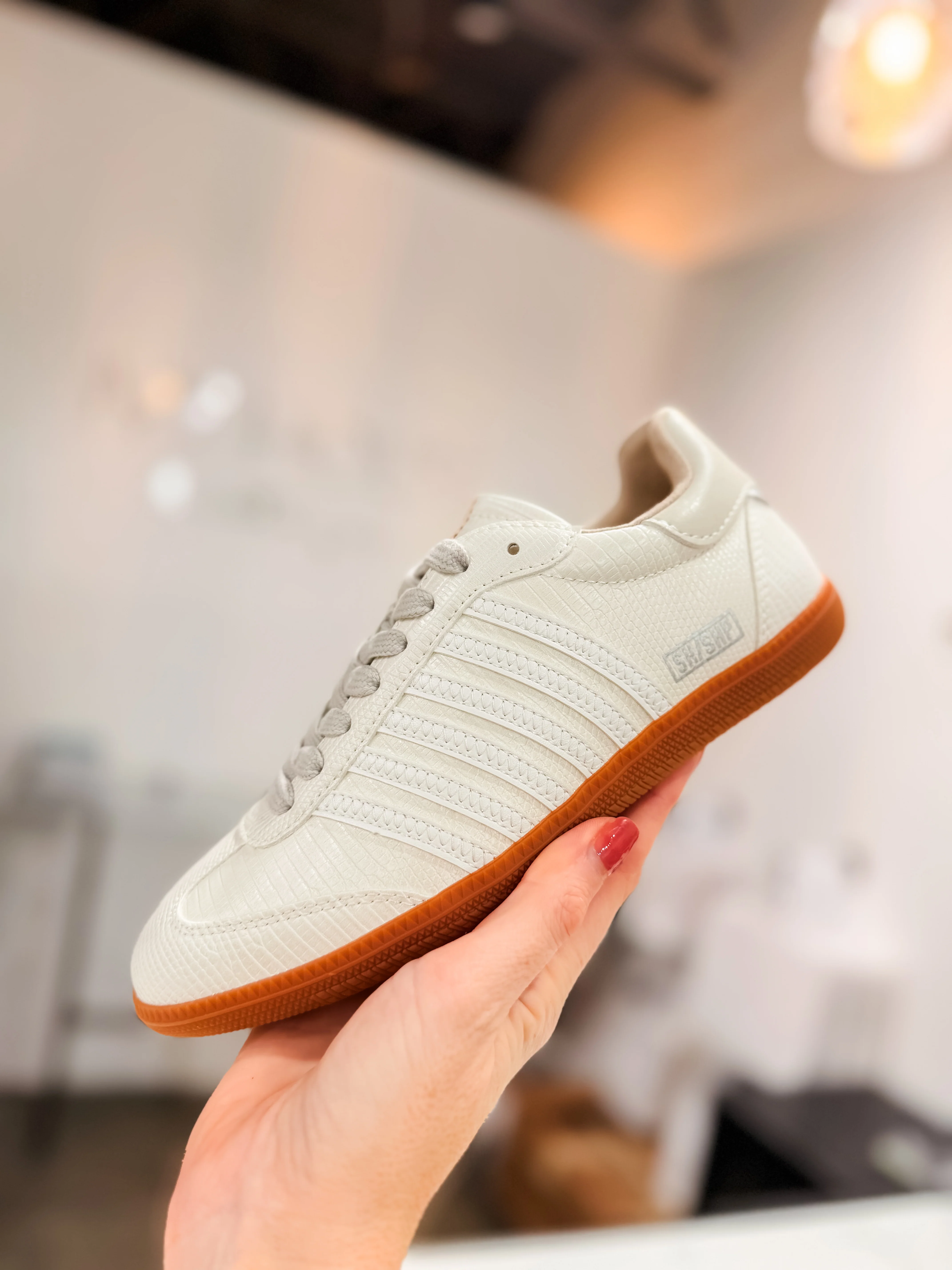Shu Shop Stevie Sneakers - Bone Lizard - Image 3