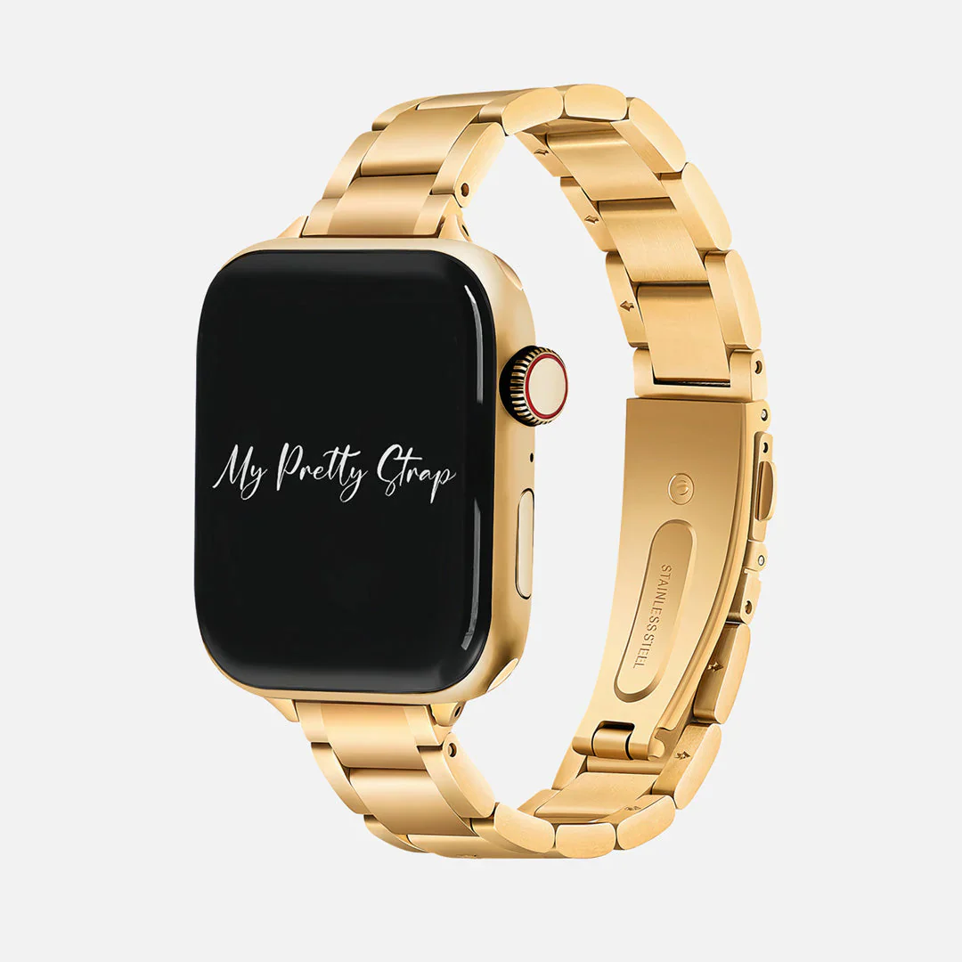 Slim Glazé Apple Watch Strap - Gold