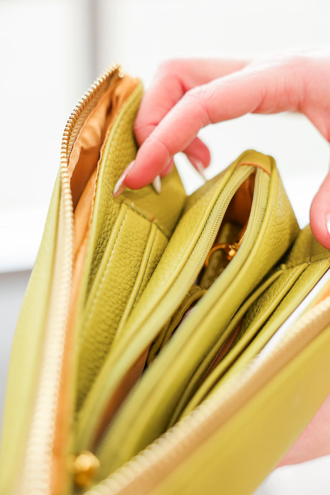 Small Crossbody - Light Olive - Image 6