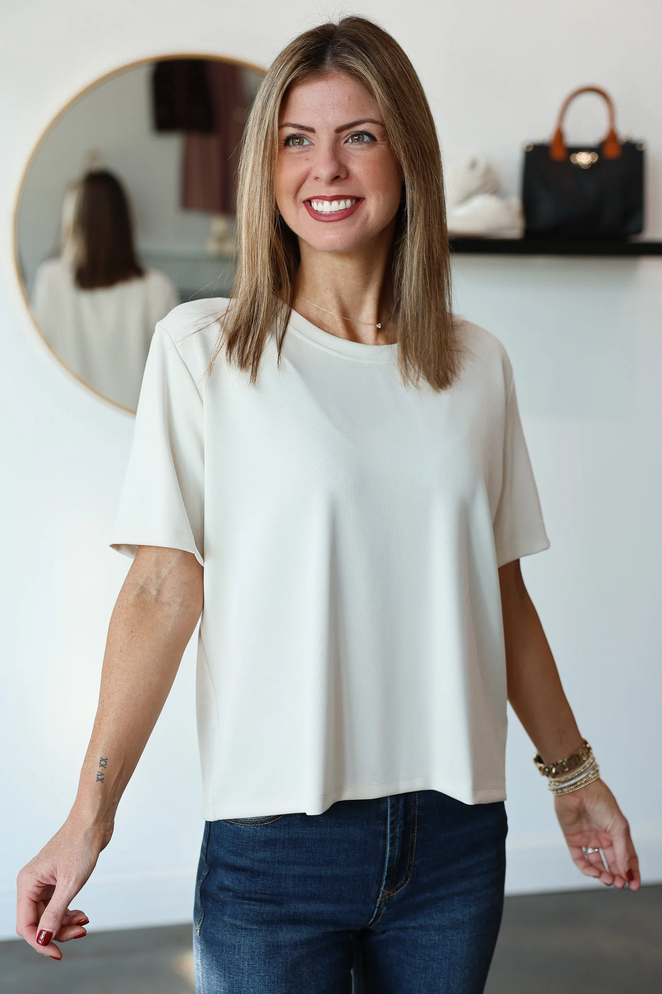 Soft Crew Tee - Ivory - Image 2