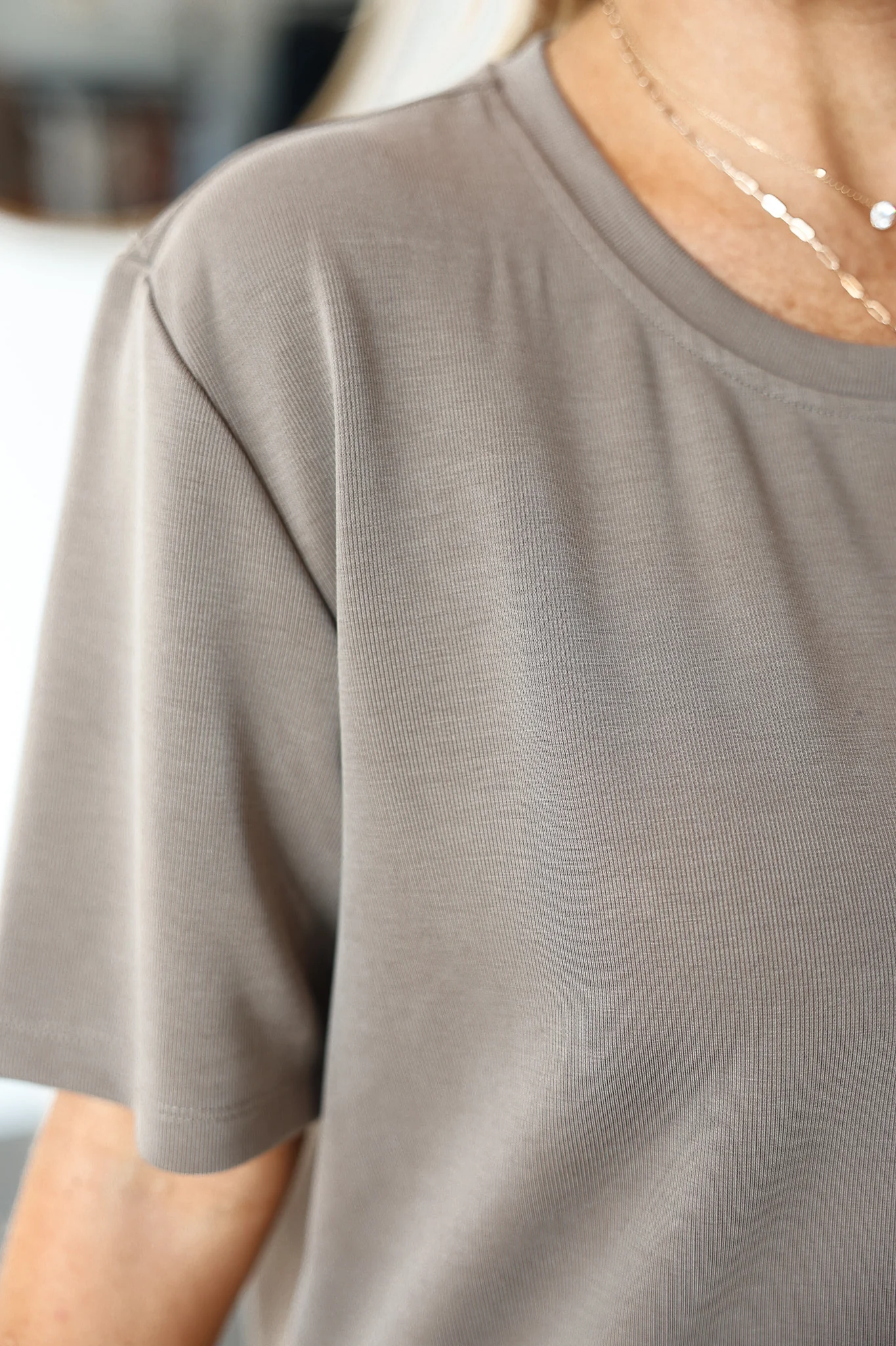 Soft Crew Tee - Mocha - Image 6