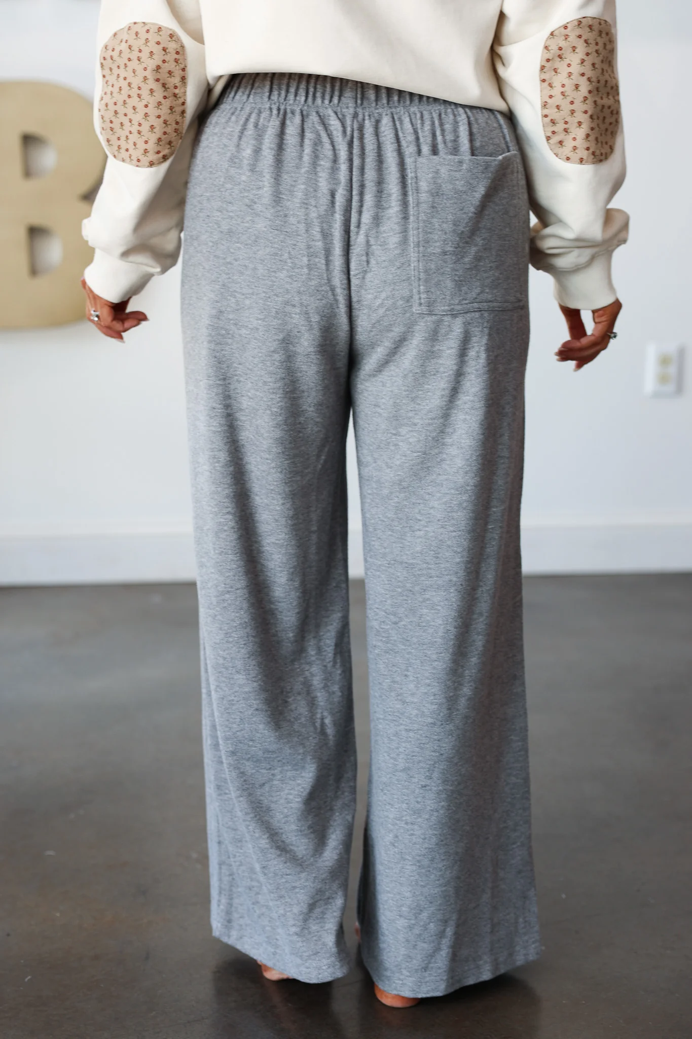 Soft Knit Pants - Gray - Image 4