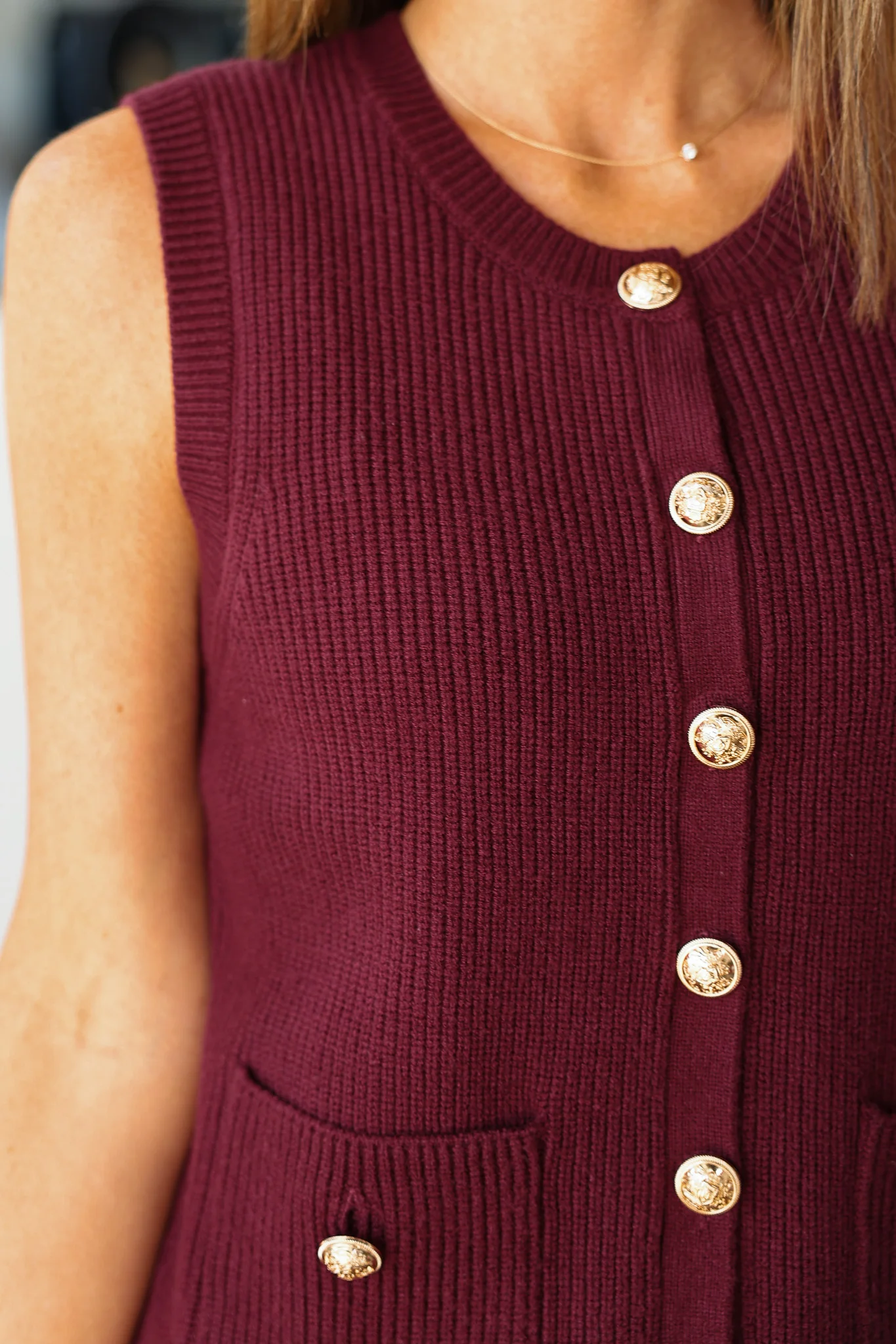 Steve Madden Aliyah Top - Wine - Image 7