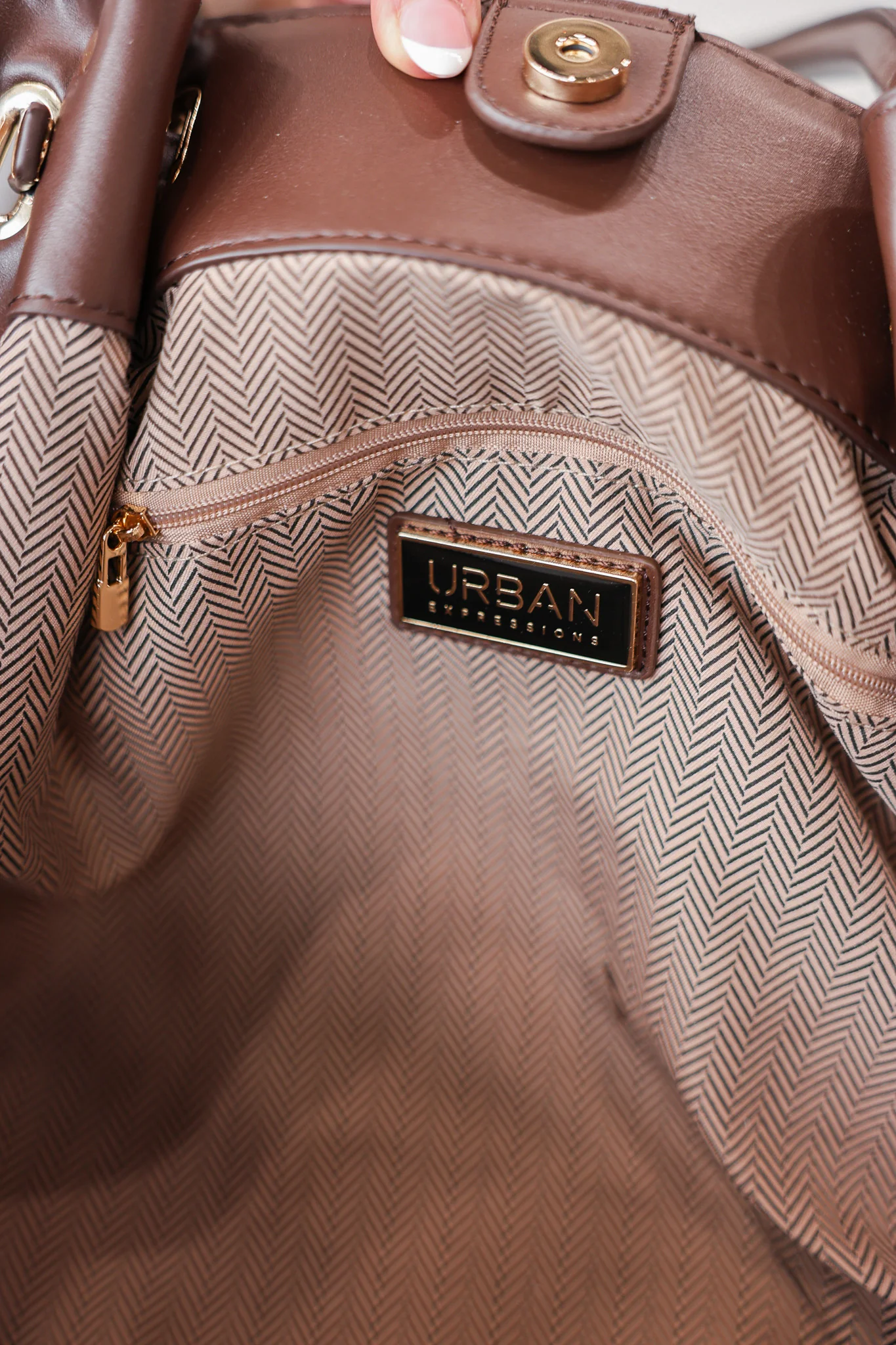 Straw Tote Bag - Chocolate - Image 5