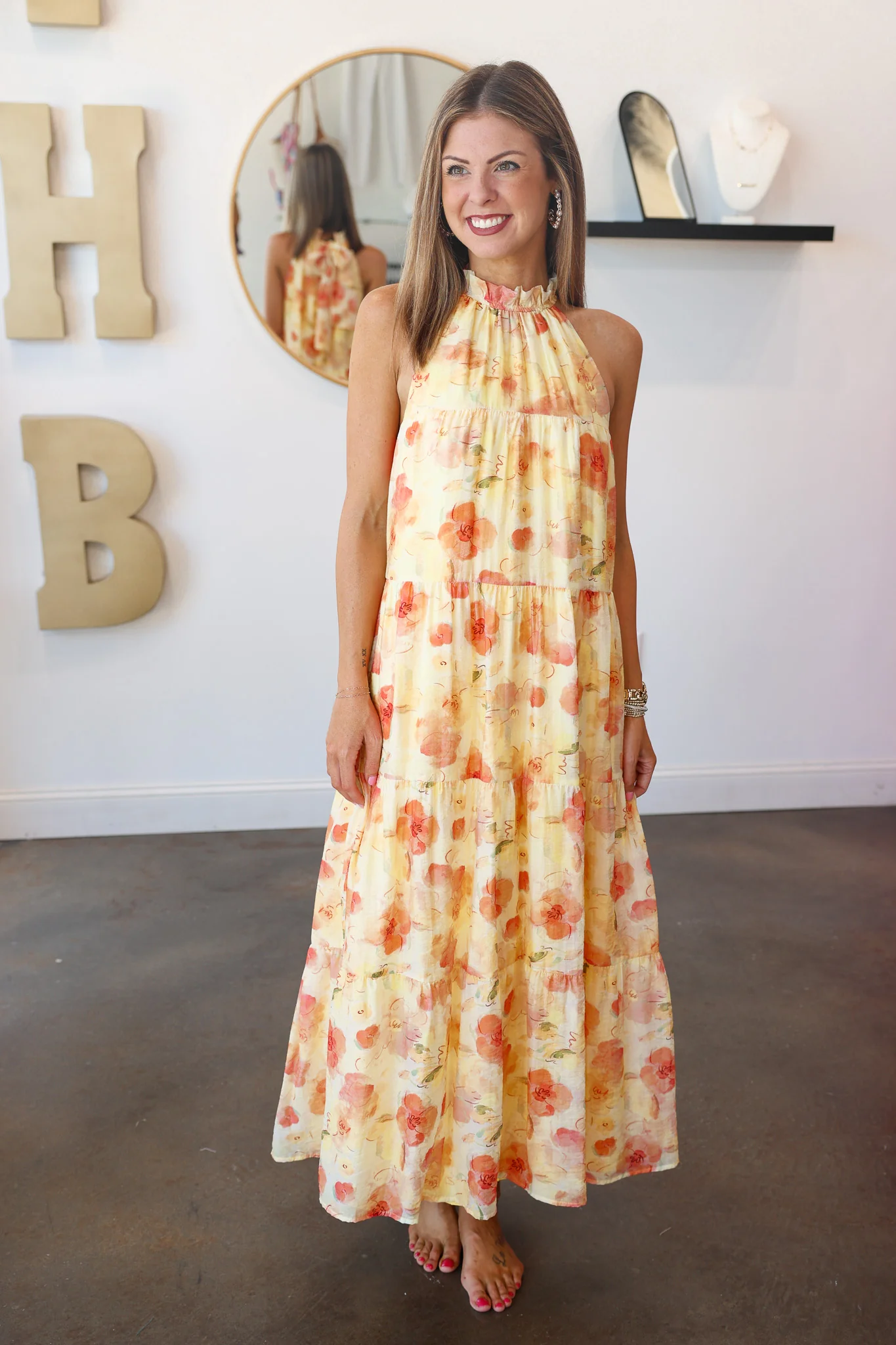 Tie Back Tiered Maxi Dress - Image 3