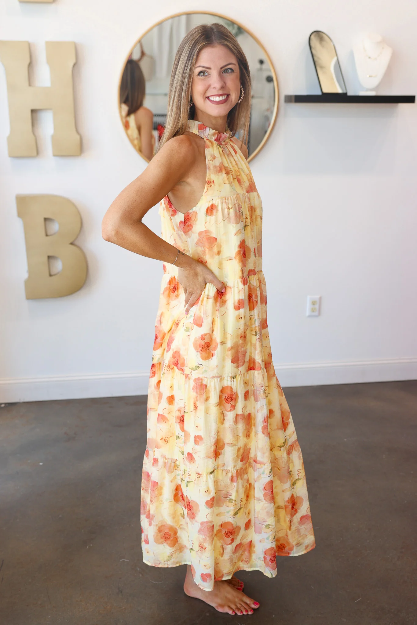 Tie Back Tiered Maxi Dress - Image 7