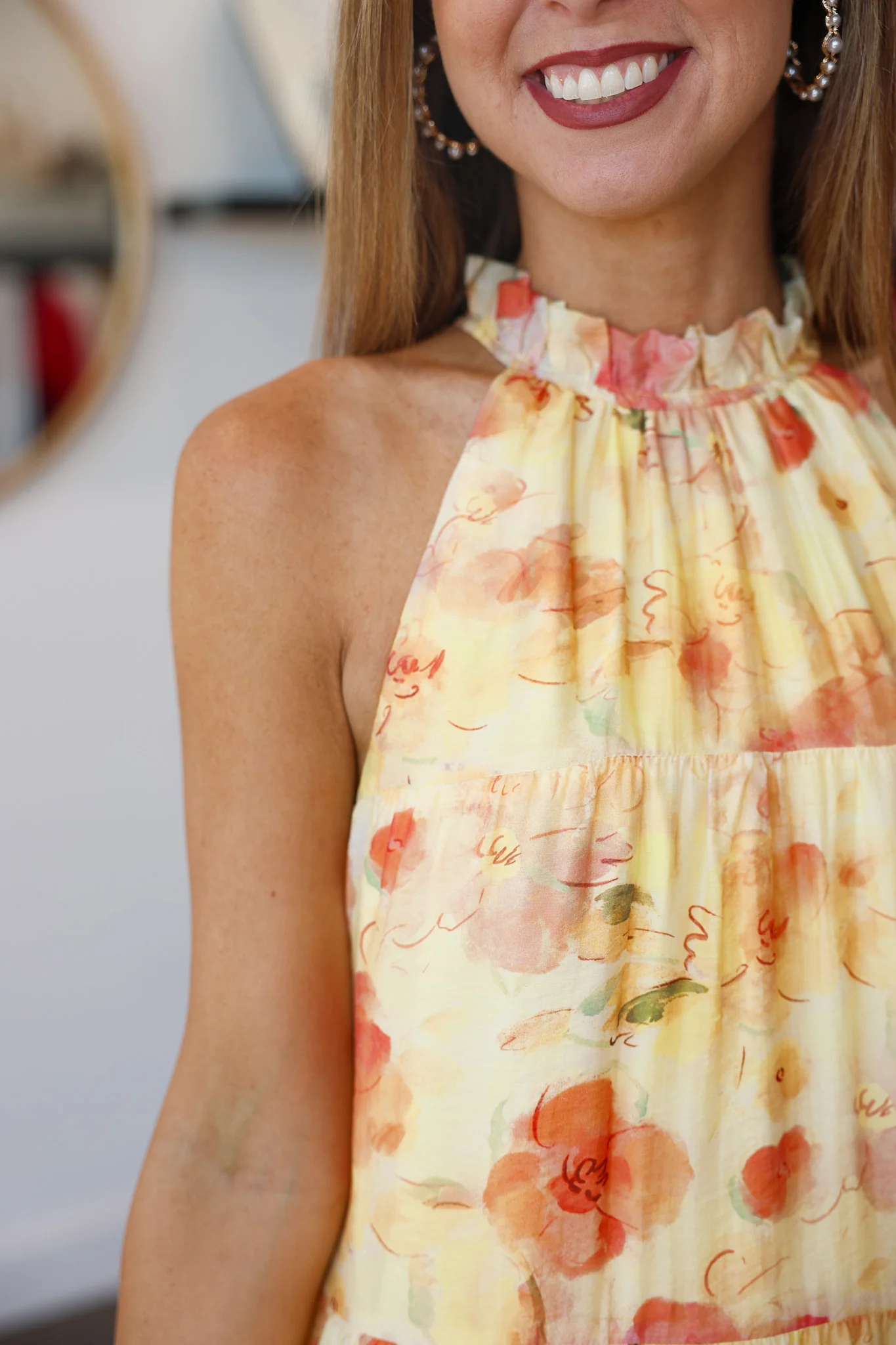 Tie Back Tiered Maxi Dress - Image 8