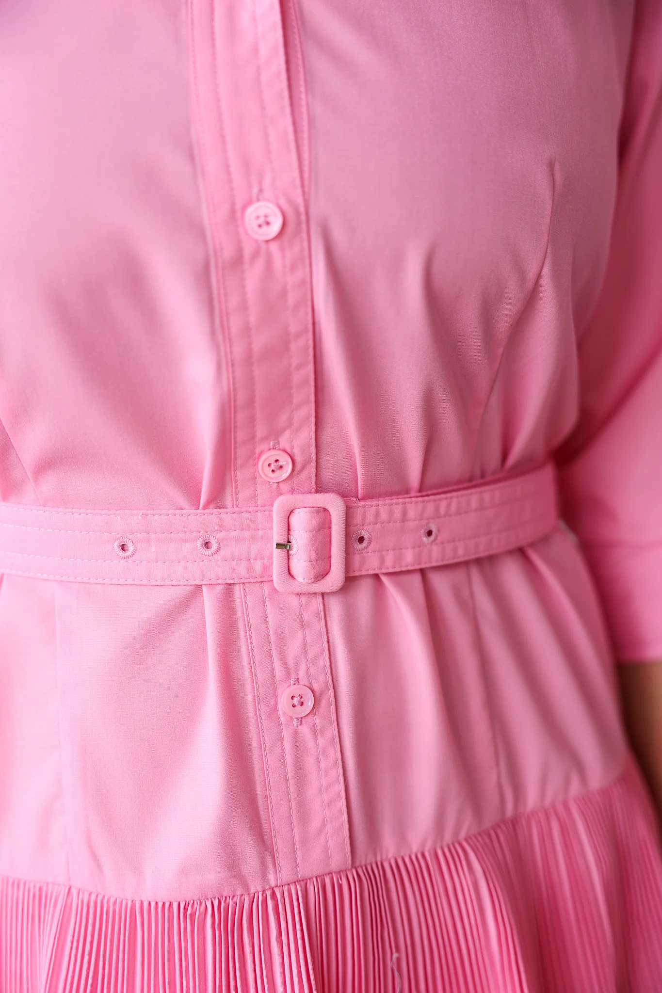 Tiered Skirt Dress - Pink - Image 7