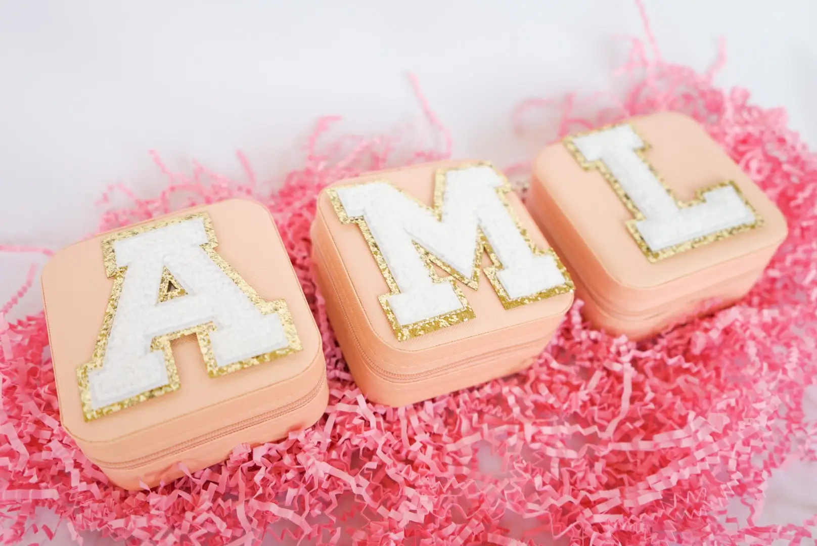 Varsity Patch Jewelry Box - Initial - Image 3