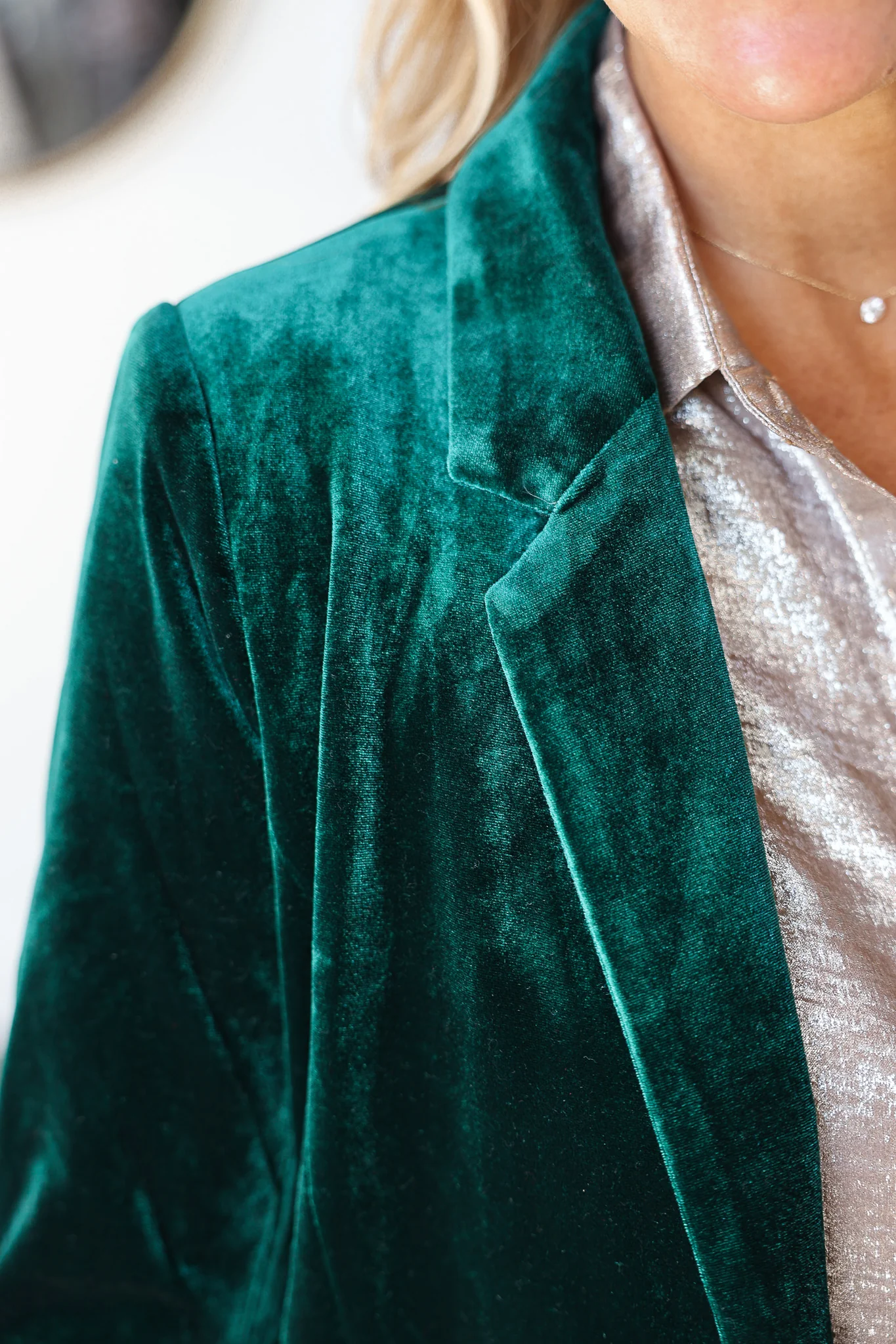 Velvet Blazer - Hunter - Image 7