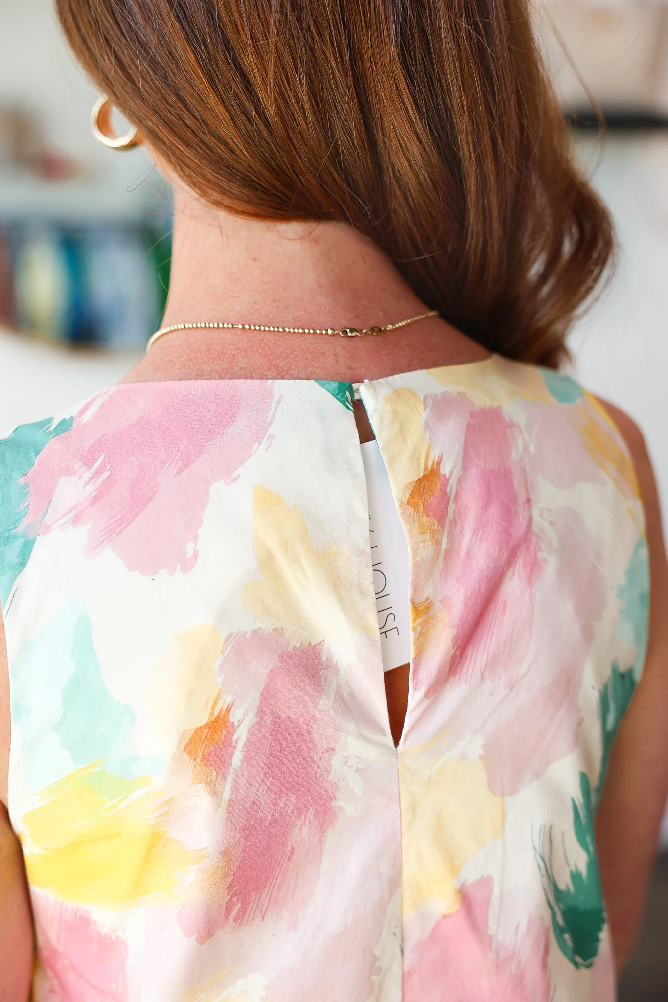 Watercolor Midi Dress - Image 10