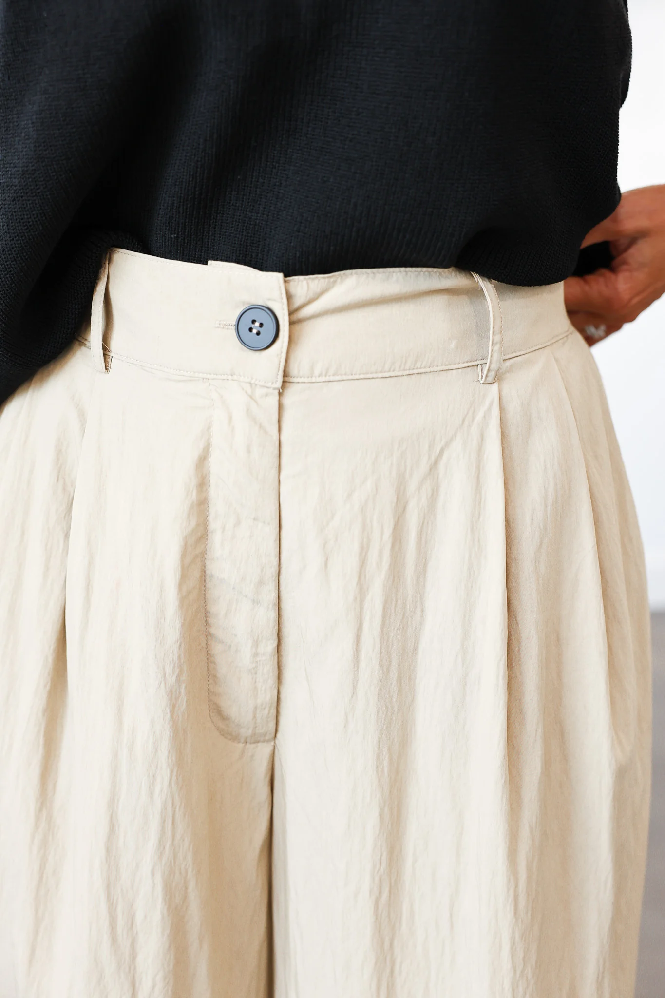 Wide Leg Pants - Tan - Image 7